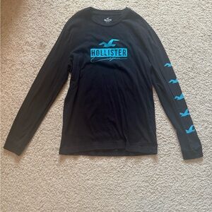 Men’s black Hollister long sleeve tee shirt size medium